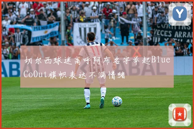 切尔西球迷高呼阿布名字举起BlueCoOut旗帜表达不满情绪